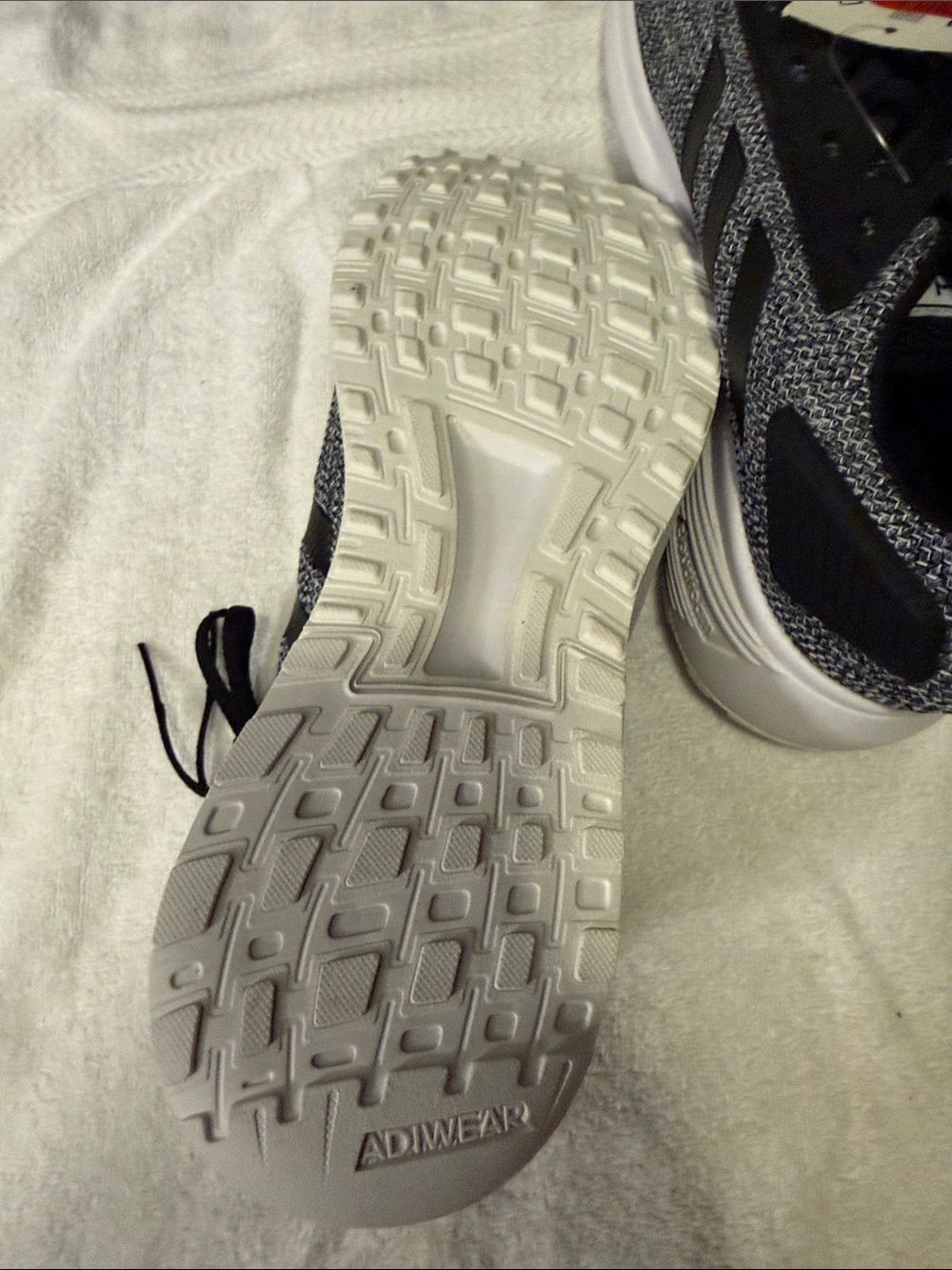 adidas Black and Grey Knit Casual Sneakers - Picture 5 of 6